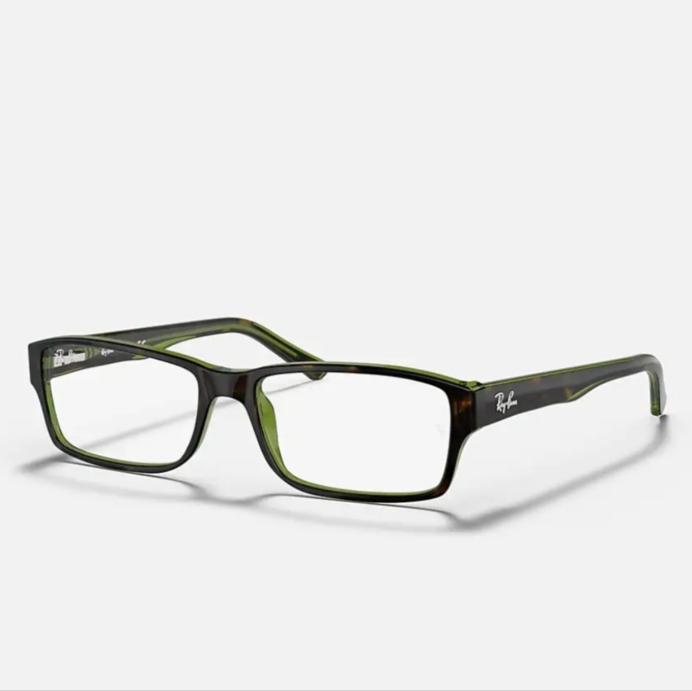 Ray-Ban Eyeglasses RB 5169 Polished Havana On Green +5.0 Lenses